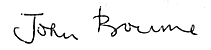 John Bourne's signature